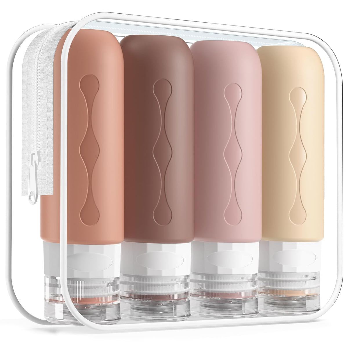 Gemice Travel Bottles for Toiletries, Tsa Approved, Travel Size Containers, BPA Free Leak Proof Tubs Refillable Liquid Accessories for Cometic Shampoo and Lotion Soap