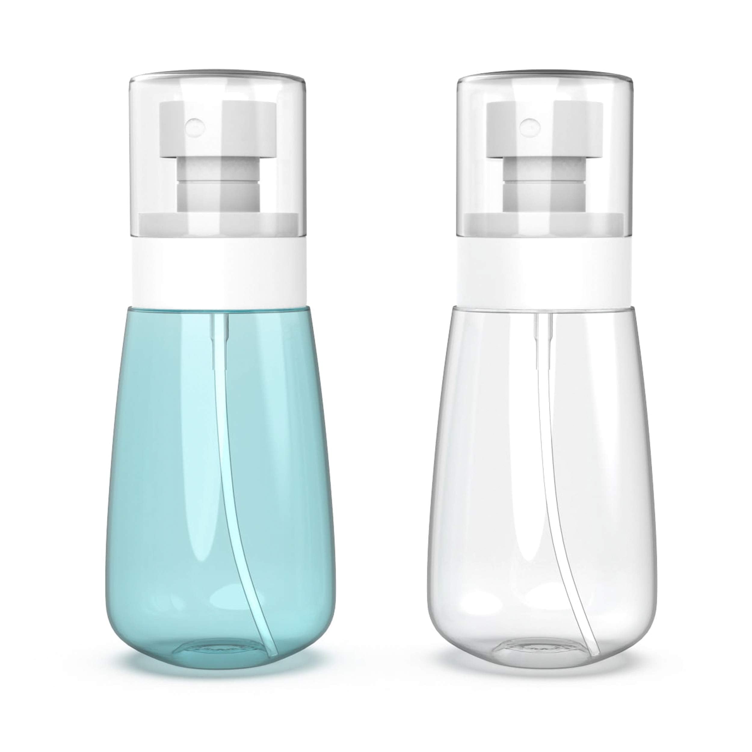 RELANOR Pack 2 Small Spray Bottle Travel Size 2oz/60ml | Fine Mist Mini Empty Spray Bottles - Leak Proof - for Toners, Face & Hair Mist