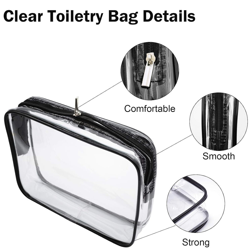 Cosywell 13-Piece 2 oz TSA Approved Travel Bottles for Toiletries Kit | Refillable set Includes Pump, Spray and Flip-cap Bottles, Cream Jars, Spatulas, Funnel and Clear Bag for Shampoo and Lotion