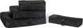 Amazon Essentials 4-Piece Packing Cubes Travel Accessories Set, Space-Saving Luggage Organizer with Double Zipper, Mesh Top Panel, Medium, Gray (Previously Amazon Basics)