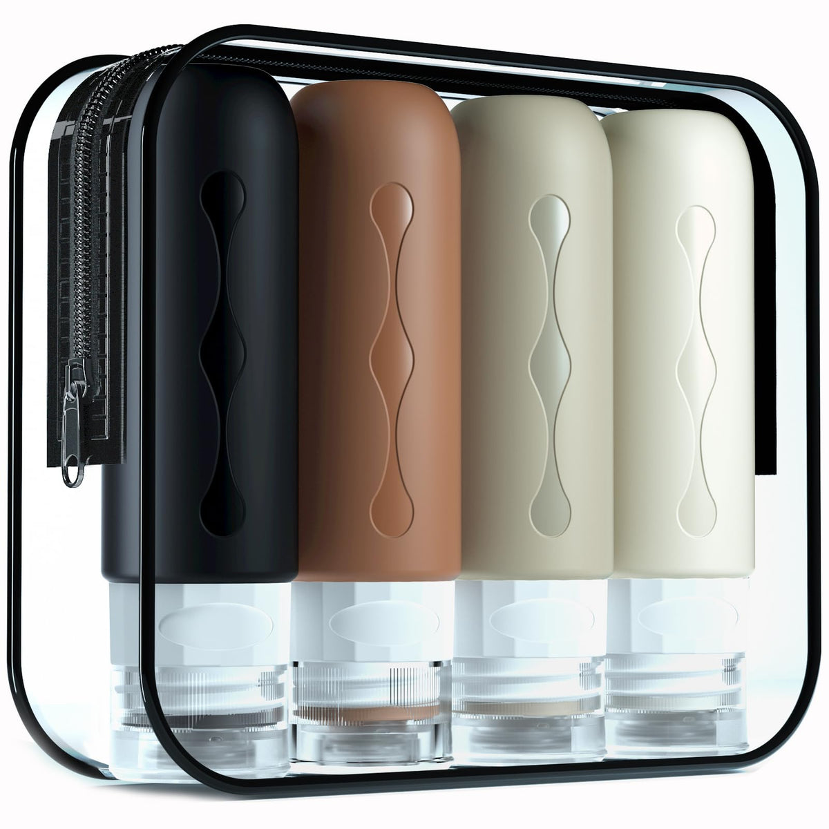 Gemice Travel Bottles for Toiletries, Tsa Approved, Travel Size Containers, BPA Free Leak Proof Tubs Refillable Liquid Accessories for Cometic Shampoo and Lotion Soap