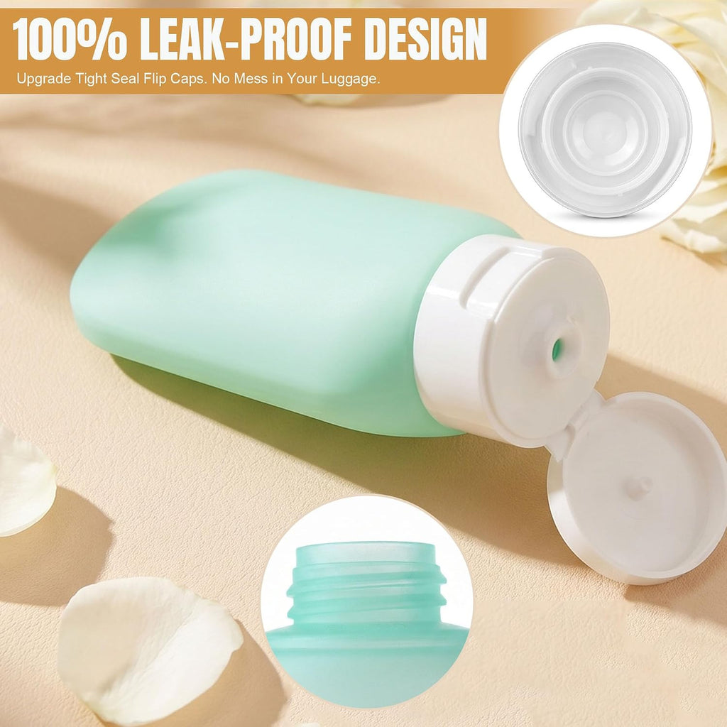 DEWSENSI 20 Pack Travel Bottles for Toiletries, Travel Size Containers Kit | TSA Approved, Leak Proof, Plastic, Refillable Travel Accessories for Shampoo Conditioner Lotion Liquids