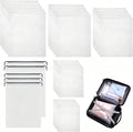 30Pack Travel Packing Bags, Multi-Size Clothing Organizer Zipper Bag | 6 Sizes Frosted Plastic Travel Bags. Clothes, Shoes, Toiletries, Swimsuits Suitcase Organizer. Lightweight Travel Accessories