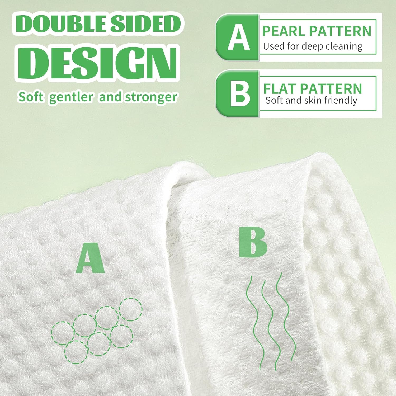 Disposable Face Towel, 100 Count Biodegradable Face Towels, for Washing Soft Cotton Dry Wipes Facial Cloths Towelettes for Washing and Drying, Facial Tissue for Cleansing
