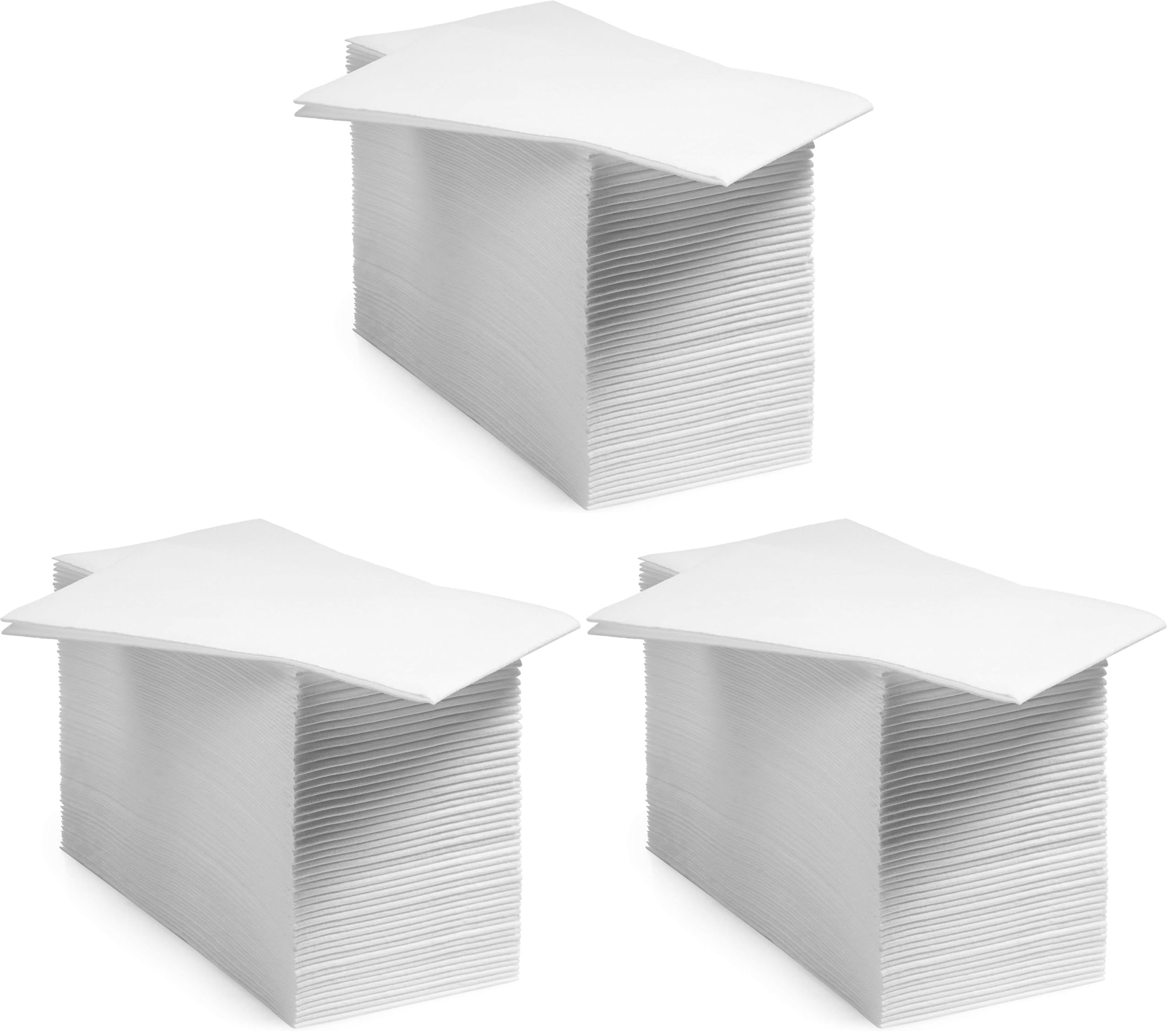 200 Pack Disposable Guest Towels for Bathroom, Linen-Feel Hand Towels | Thick and Absorbent Cloth-Like Paper Napkins, Made in USA, White, 12x17 in, for Parties, Weddings, Events, Guest Bathrooms