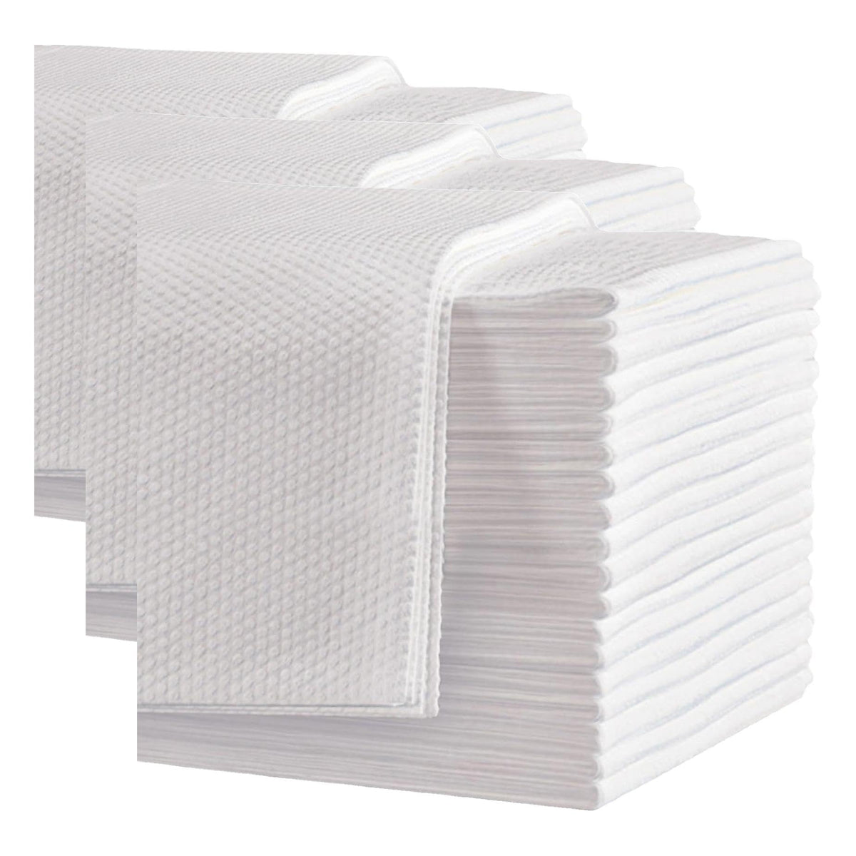 50-Count Disposable Bath Hair Towels, 19.7" x 27.6" Thickened and Absorbent Salon & Spa Towels for Massage Yoga Camping Trips (White)