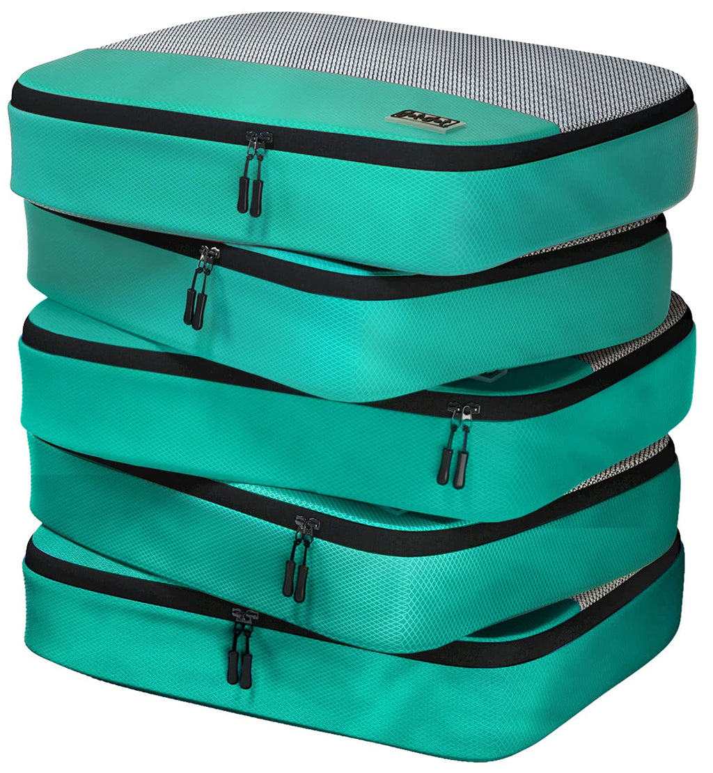 Large Packing Cubes for Travel - 5pc Packing Cubes for Suitcases - Lightweight Luggage Organizer Bags (Non-Compression)
