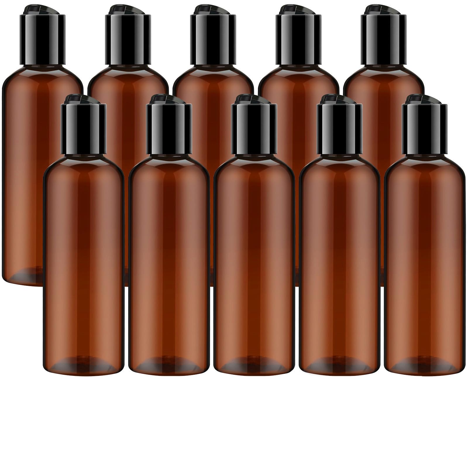 TUZAZO 10 Pack 3.4 oz Travel Bottles TSA Approved for Toiletries | Travel Size Containers, Leakproof, Clear Plastic Empty Small Squeeze Bottles for Travel Size Toiletries, Shampoo, Lotions