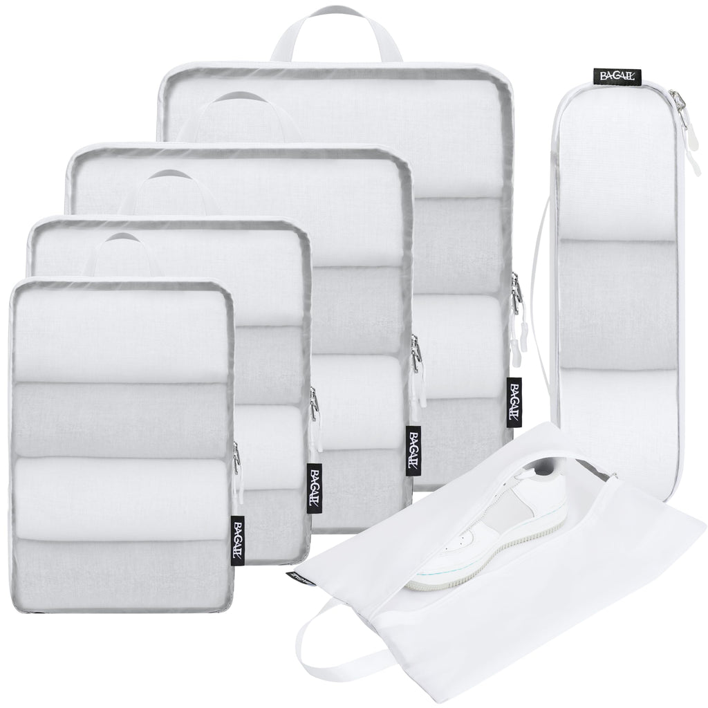 BAGAIL 6 Set Ultralight Compression Packing Cubes Packing Organizer for Travel Accessories Luggage Suitcase Backpack