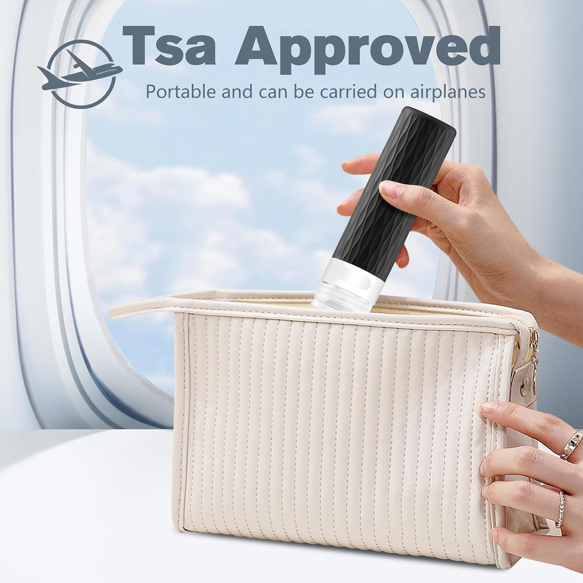 Travel Size Bottles for Toiletries, TSA Approved Travel Containers 3.4oz | Silicone Travel Shampoo & Conditioner Toiletry Bottles, Leak Proof Refillable Travel Essentials Squeeze Bottles, BPA Free