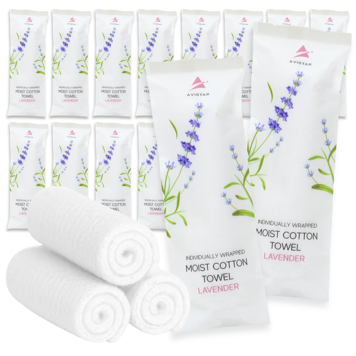 60 Hot or Cold Wrapped Moist Towels – 9'' x 9" Moist Towelettes Individually Wrapped Scented Disposable Face & Hand – Pre-Moistened Hand Wipes Soft Refreshing for Travel, Spa, Restaurant - Mixed