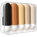 Travel Bottles for Toiletries, 5 Pack TSA Approved Travel Size Containers, 3oz Leak Proof Refillable Travel Accessories for Shampoo Conditioner, BPA Free Travel Bottles with Toiletry Bag