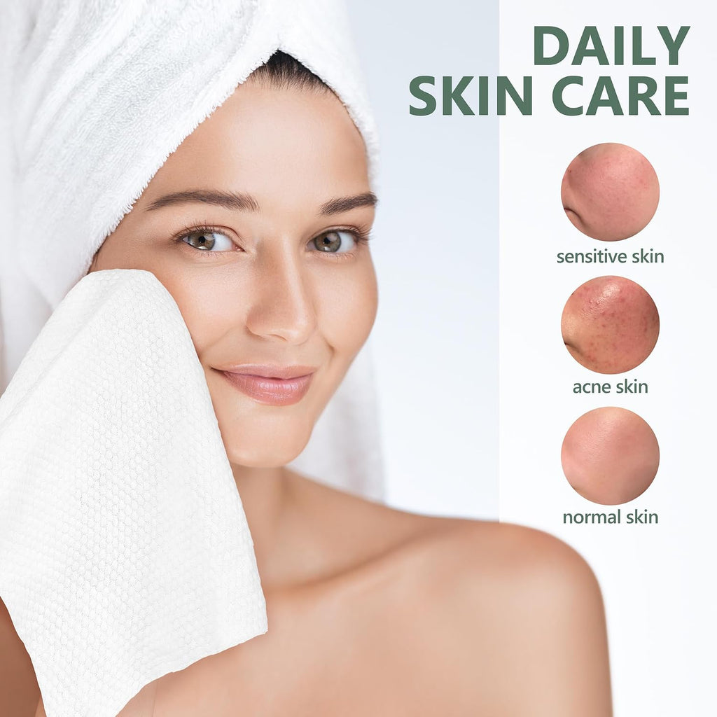 Benano 11.8x9.4 in Compressed Face Towels | Disposable Washcloths, 22 Pcs | Sensitive skin friendly, 100% USDA Biobased thick towelettes. Quick-dry portable wipes for daily face washing, travel.