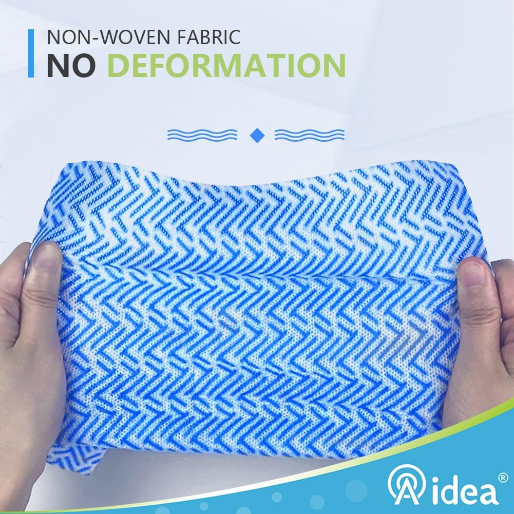 AIDEA Cleaning Wipes, Multi-Purpose Towel Reusable Cleaning Cloths 40Ct(1 Pack), Domestic Wipes, Dish Cloths(12''x24'') | Cleaning Rags Dish Cloths for Washing, Daily Cleaning Towel for Household/ Bathroom and Office Cleaning Supplies, Blue