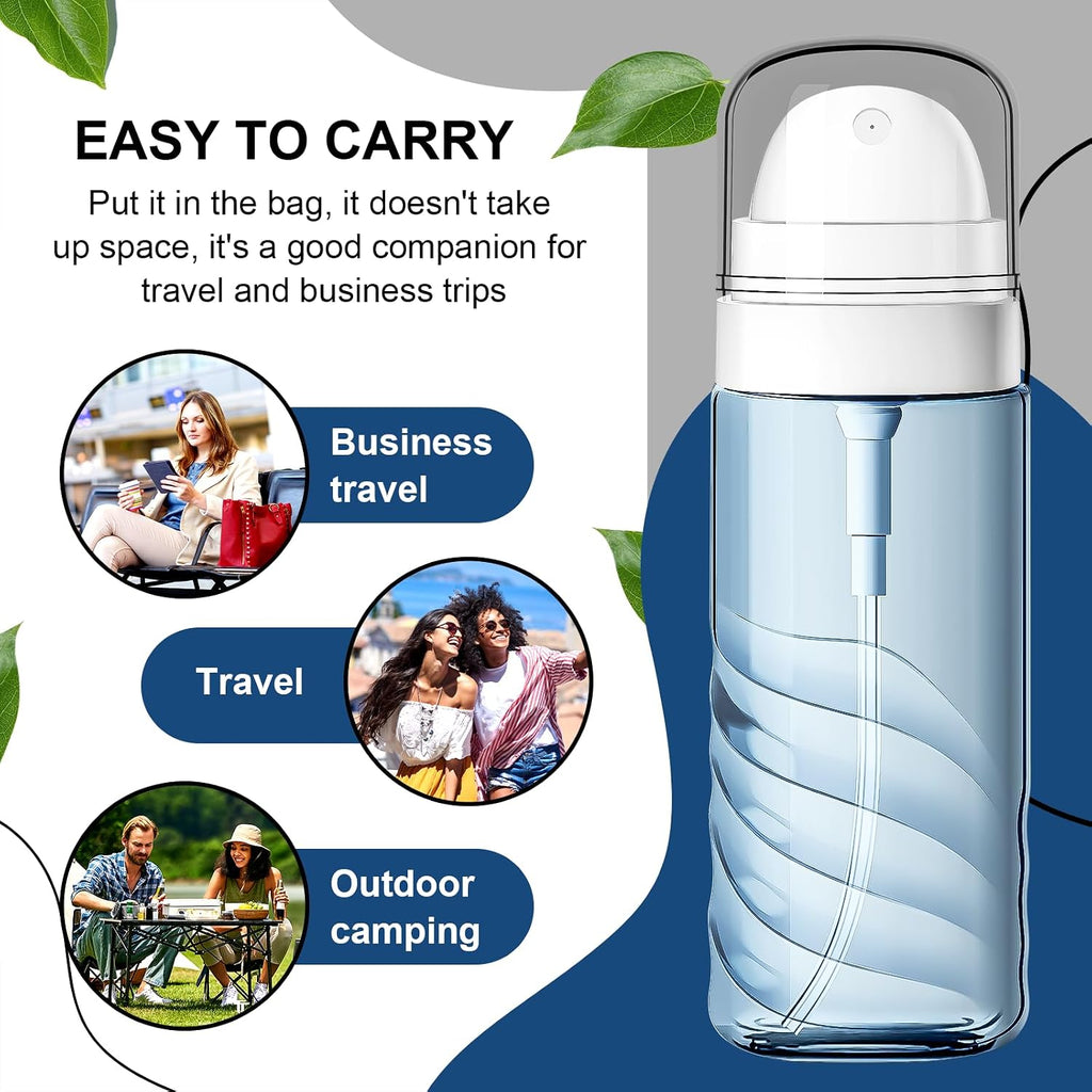 Yolaist 2 Pack 2oz/60ml Small Spray Bottle, Fine Mist TSA Travel Size Toiletries Sprayer – Refillable & Leak Proof Mini Empty Mister for Hair, Face Toner, Cleaning, Plants
