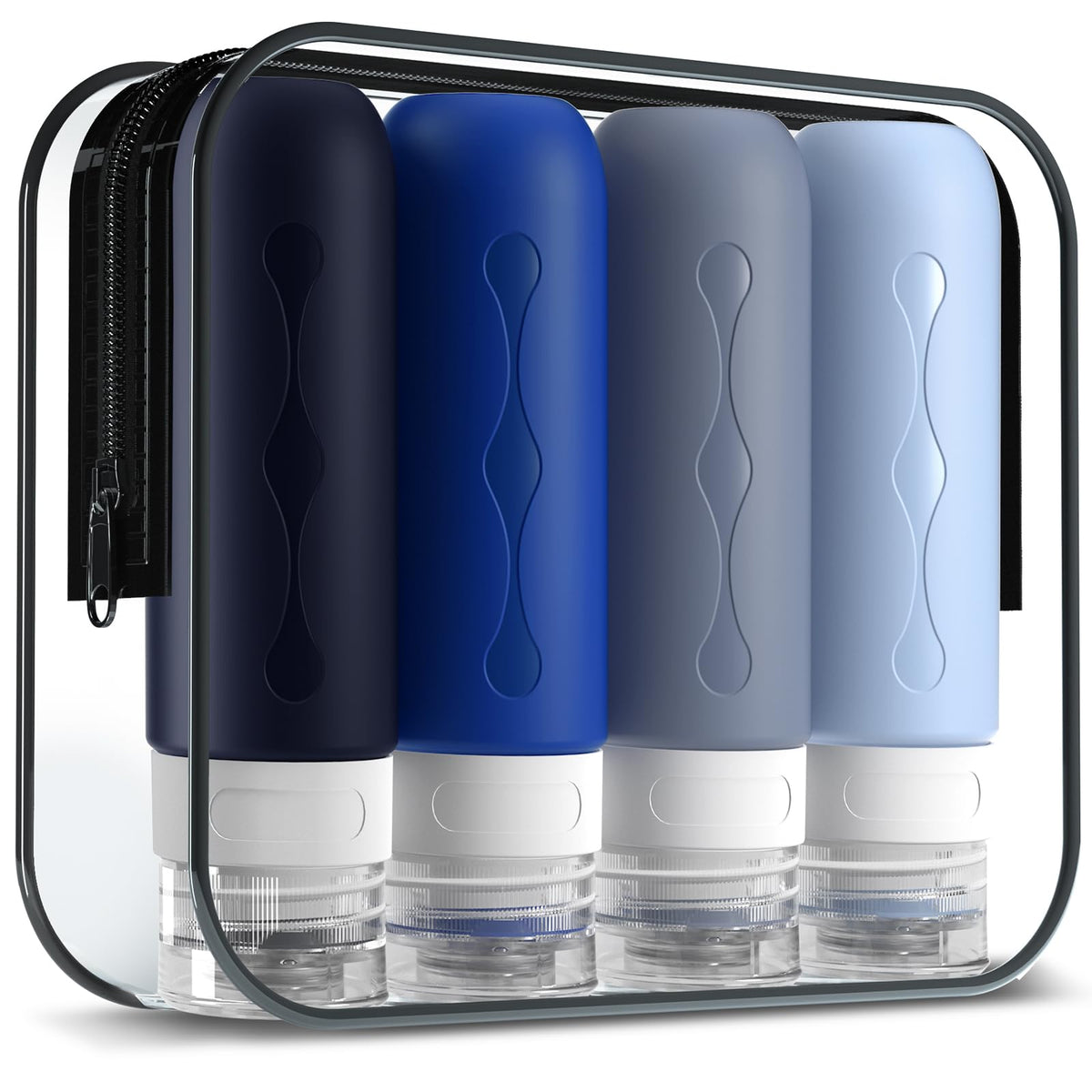 Gemice Travel Bottles for Toiletries, Tsa Approved, Travel Size Containers, BPA Free Leak Proof Tubs Refillable Liquid Accessories for Cometic Shampoo and Lotion Soap