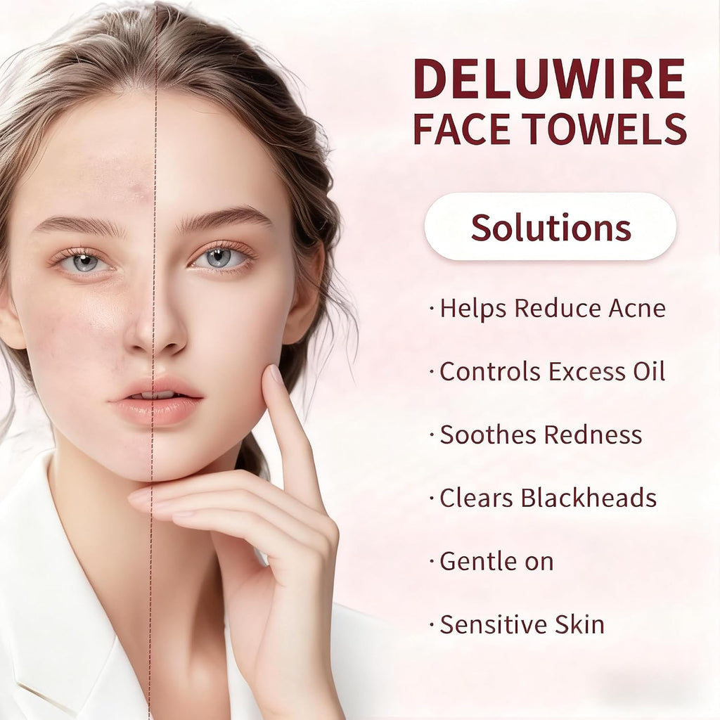Disposable Face Towels for All Skin, 800 Count (Pack of 10) | Soft & Absorbent Face Towels, Biodegradable Facial Towels for Sensitive Skin, Face Cleansing, Skincare and Makeup Remover