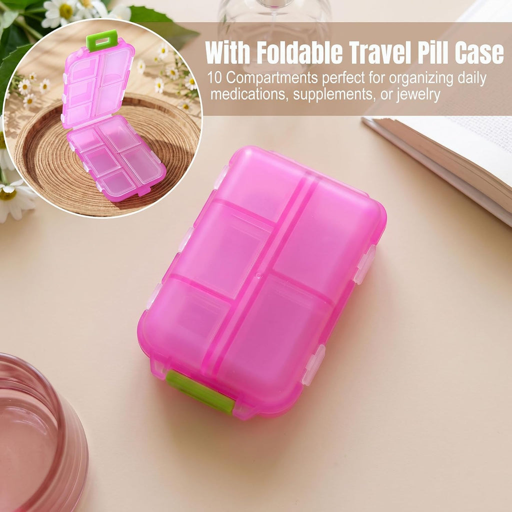 20 Pack Travel Bottles for Toiletries, Travel Containers with Pill Case | Portable, TSA Approved, Leak Proof, Shampoo Conditioner Bottles, Airplane Cruise Travel Essentials, for Women Men