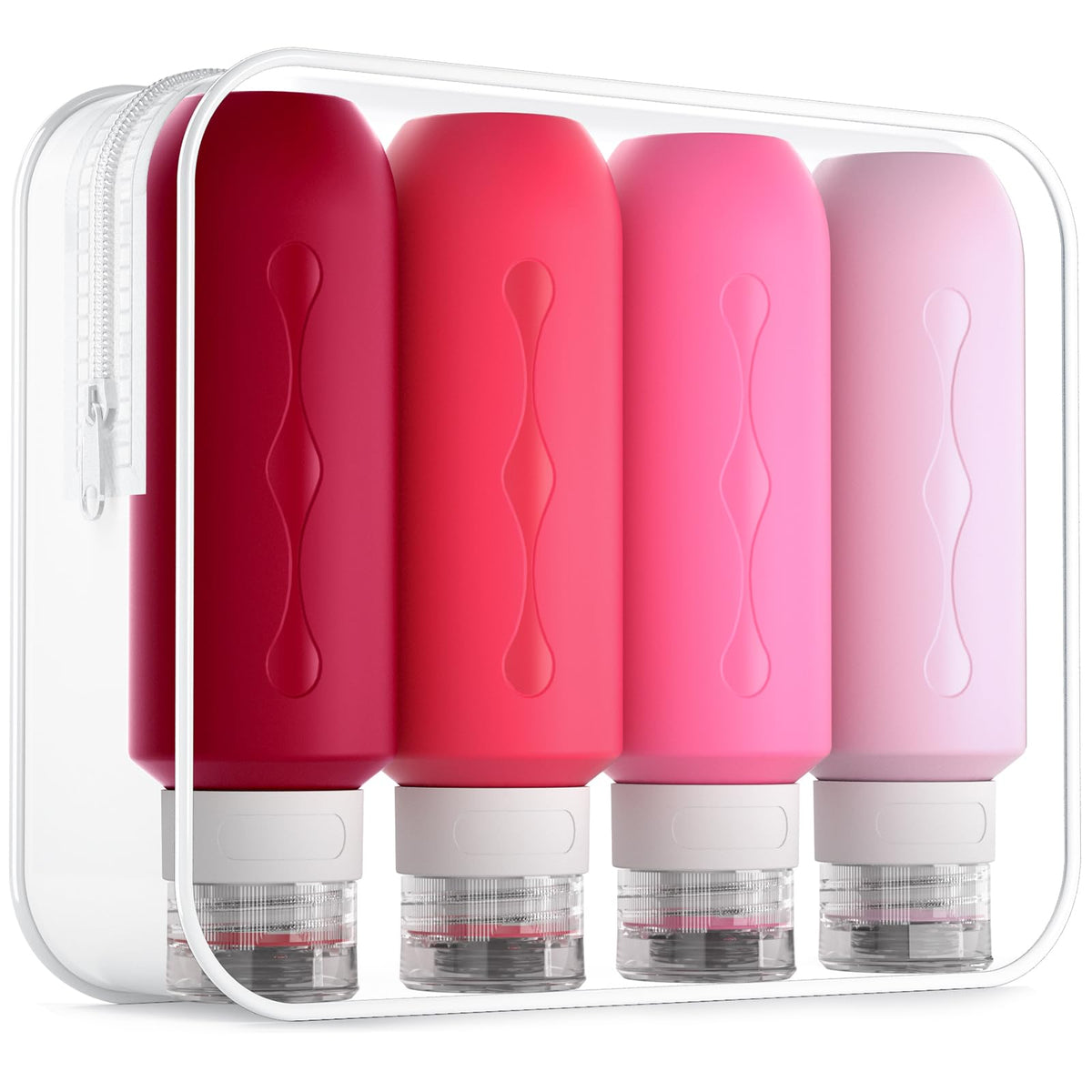 Gemice Travel Bottles for Toiletries, Tsa Approved, Travel Size Containers, BPA Free Leak Proof Tubs Refillable Liquid Accessories for Cometic Shampoo and Lotion Soap
