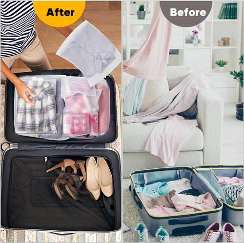 10x13 Inch Plastic Clothing Shipping Bags Frosted 100Pcs No Vent Holes | Shirt Bags for Shipping Clothes Travel Storage Small Businesses Plastic Shipping Bags for Shirts Underwear Documents