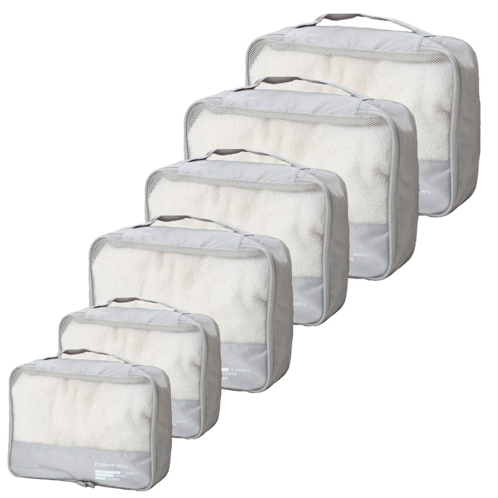 Packing Cubes Set Travel Luggage Organizers Suitcase Lightweight Accessories Black