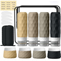 Silevoler 16Pack Travel Bottles for Toiletries, Bottles, Jars, and Covers | TSA Approved BPA Free Silicone Travel Size Containers Set, Leak Proof Refillable Liquids and Cream Essentials Kit(Cream)