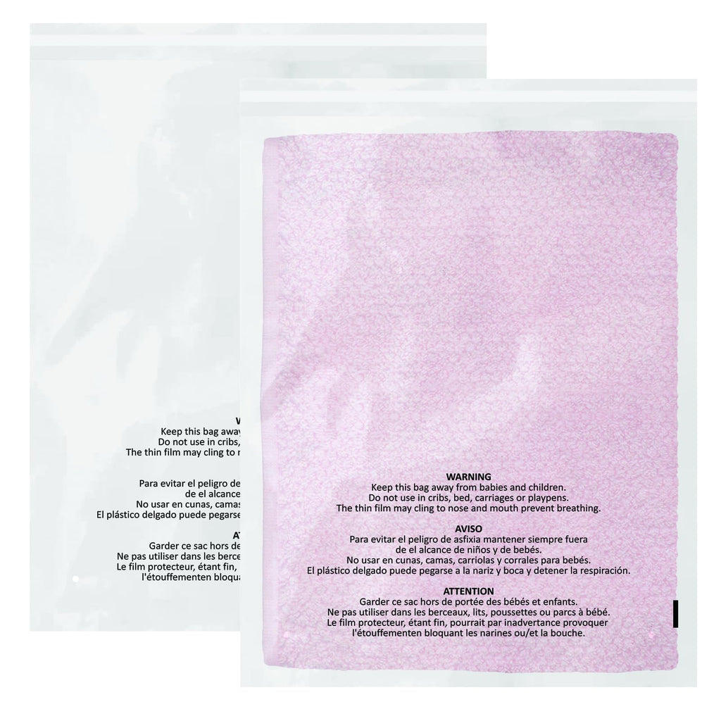 200 Count 12x15 Inch Self Seal Clear Poly Bags | with Suffocation Warning for Packaging Clothing, T Shirts, Decorative Wrappers and More with Permanent Adhesive (1.5mil)