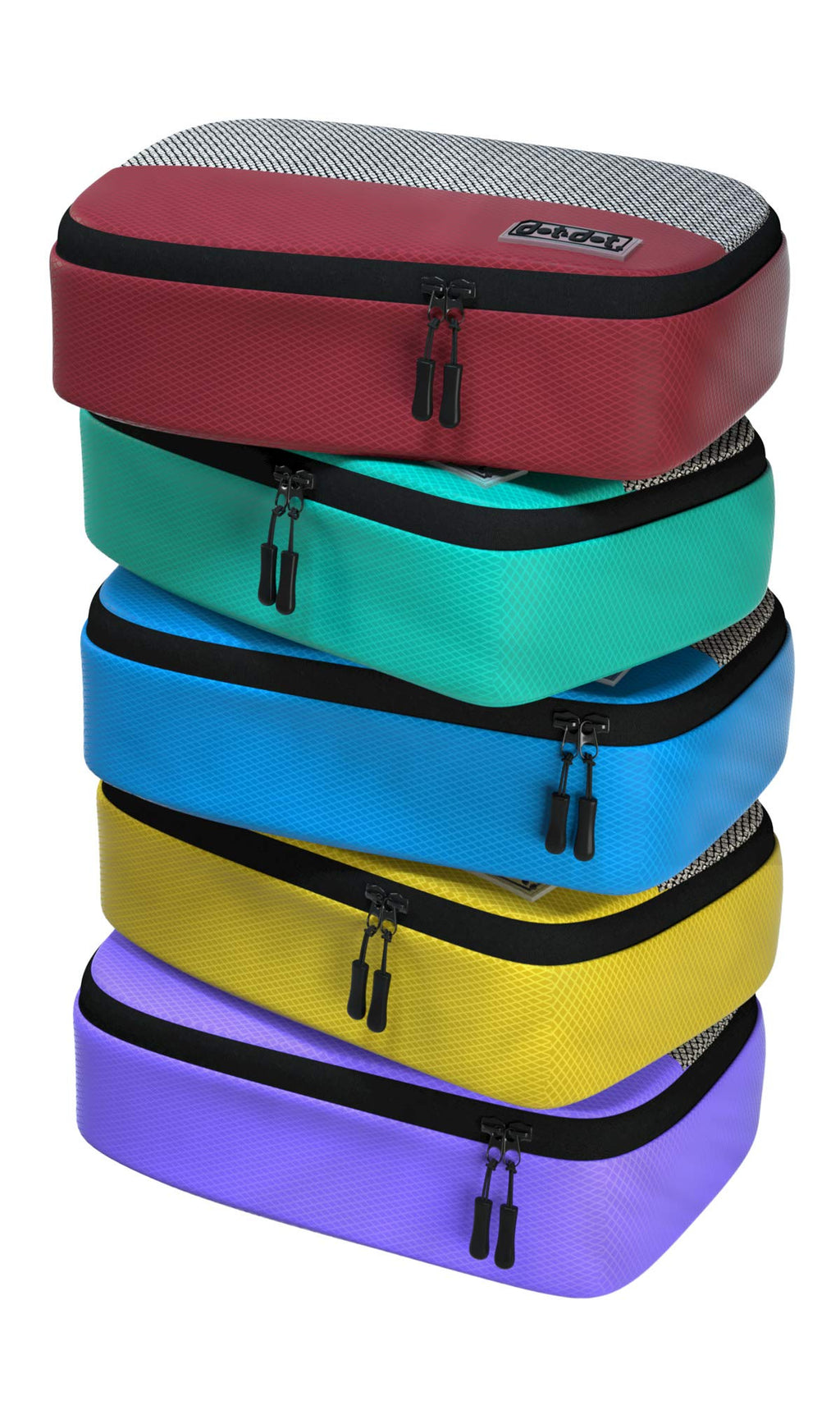 Large Packing Cubes for Travel - 5pc Packing Cubes for Suitcases - Lightweight Luggage Organizer Bags (Non-Compression)