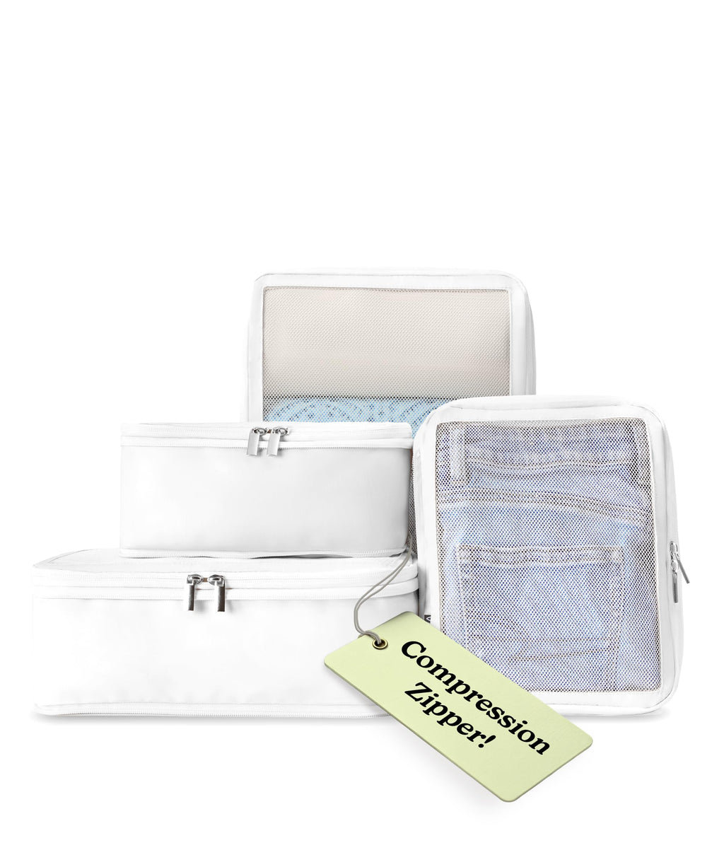 Vandel TSA-Friendly Packing Cubes for Carry On, Mesh Suitcase Organizer Bag | Professional Travel Organizer Bags for Women with Mesh Panel, Small Packing Cubes with Durable Zippers, Luggage Cube Set of 4
