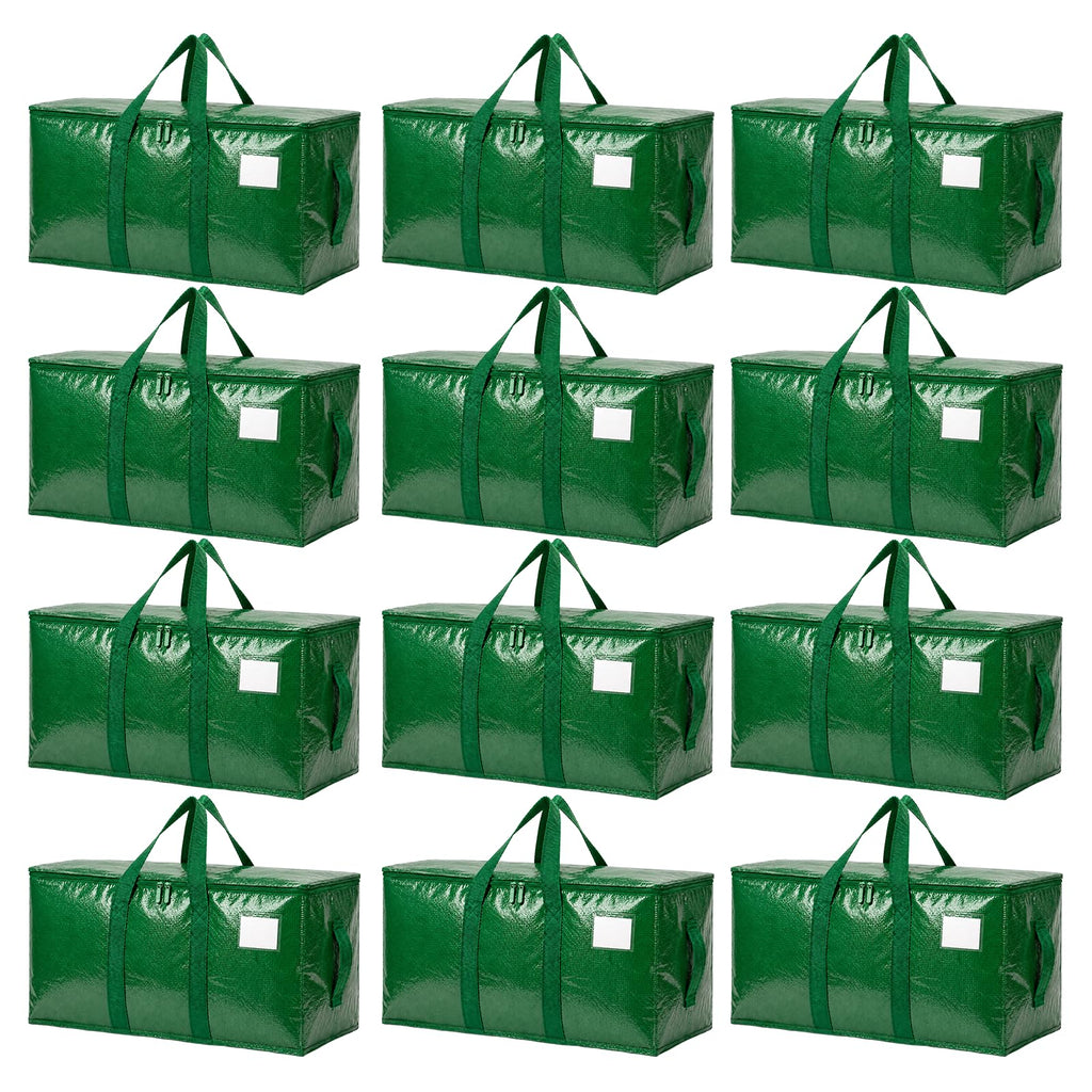 Songrey Extra Large Heavy Duty Moving Bags, 6 Pack, Dark Blue | Storage Bags with Zipper & Handles, Waterproof Totes Bags for Clothes Packing, Moving, College Supplies, Home Organization