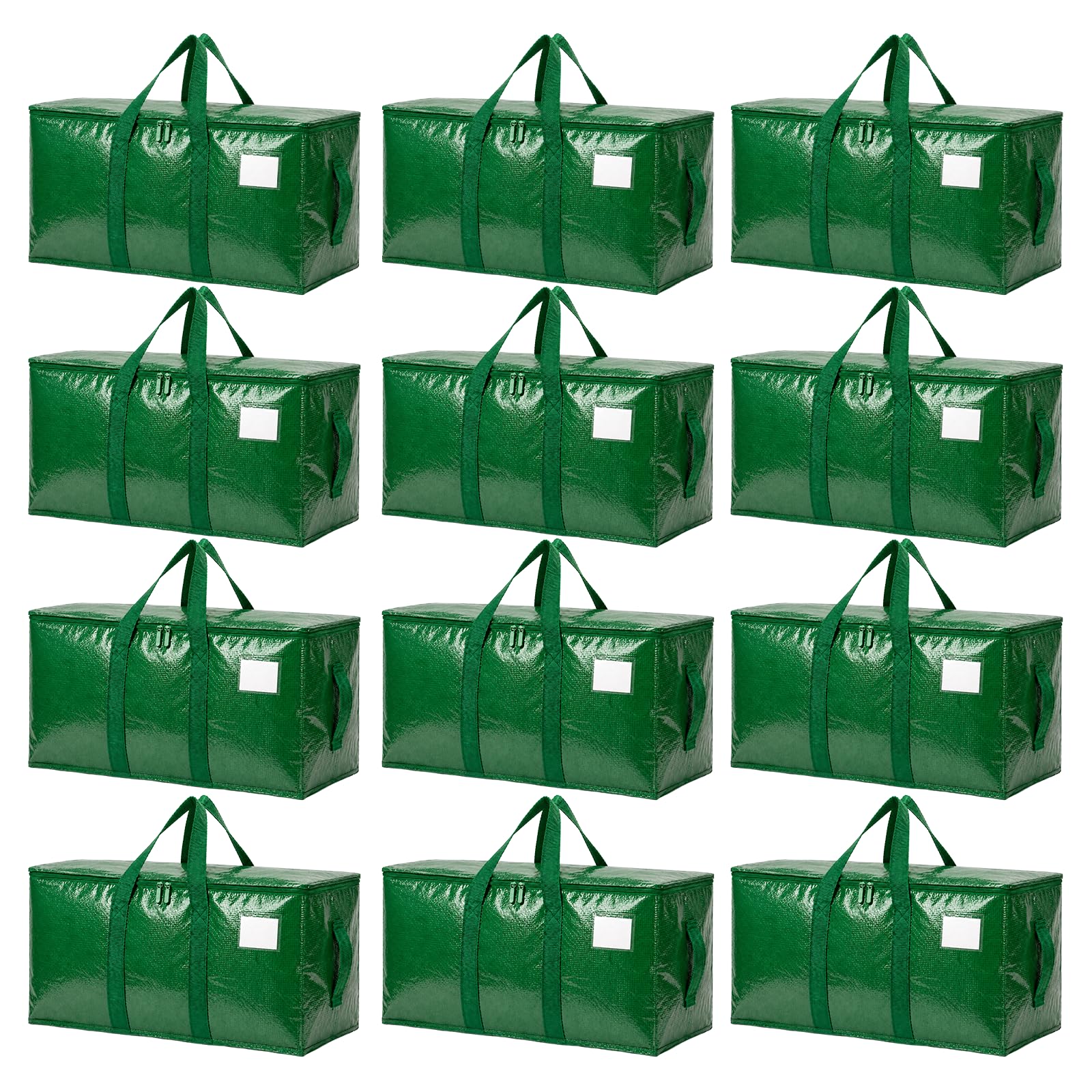 Songrey Extra Large Heavy Duty Moving Bags, 6 Pack, Dark Blue | Storage Bags with Zipper & Handles, Waterproof Totes Bags for Clothes Packing, Moving, College Supplies, Home Organization