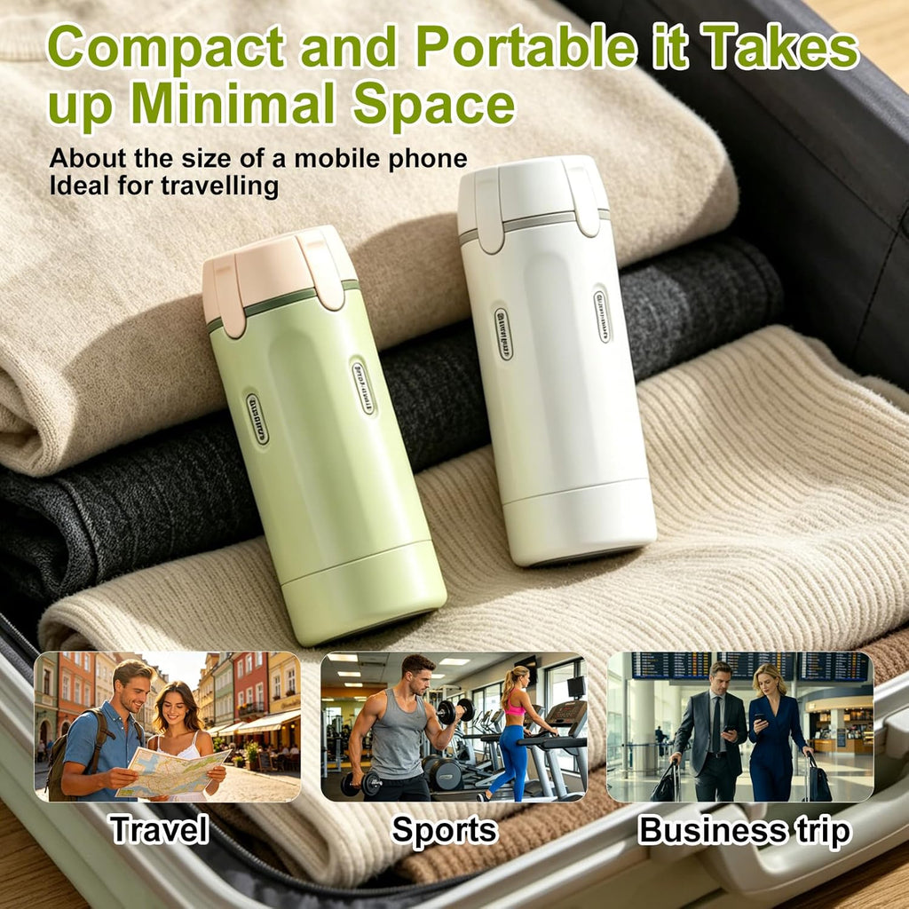 4-in-1 Travel Dispenser Bottle, TSA Approved Leakproof Set(White) | 4-in-1 rotatable design, leakproof hard shell, 4x30ml/1oz liquid containers, TSA carry-on approved, essentials for women&men
