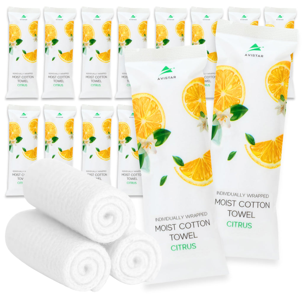 60 Hot or Cold Wrapped Moist Towels – 9'' x 9" Moist Towelettes Individually Wrapped Scented Disposable Face & Hand – Pre-Moistened Hand Wipes Soft Refreshing for Travel, Spa, Restaurant - Mixed
