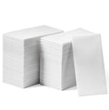 Disposable Linen-Feel Guest Towels - 12" x 17" Cloth-Like Hand Towels - Made In USA, Soft And Absorbent Paper Napkin For Bathroom, Kitchen, Or Event [Extra-Soft - Pack of 50], White