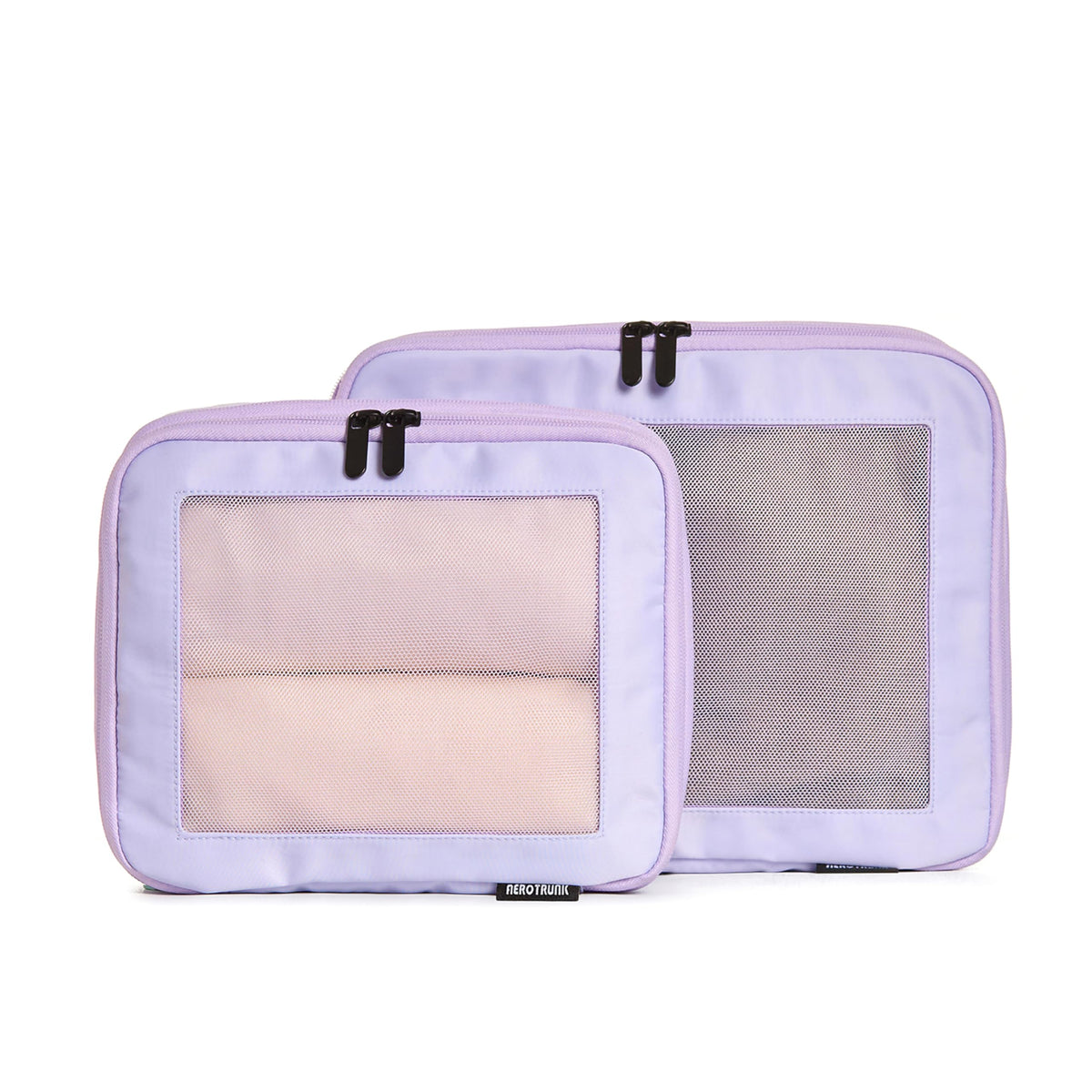 Compression Packing Cubes for Travel, 6-Pack, Beige | Solves overpacking, 6-Piece set fits most suitcases, 50% Space savings, Compression luggage organizer bags