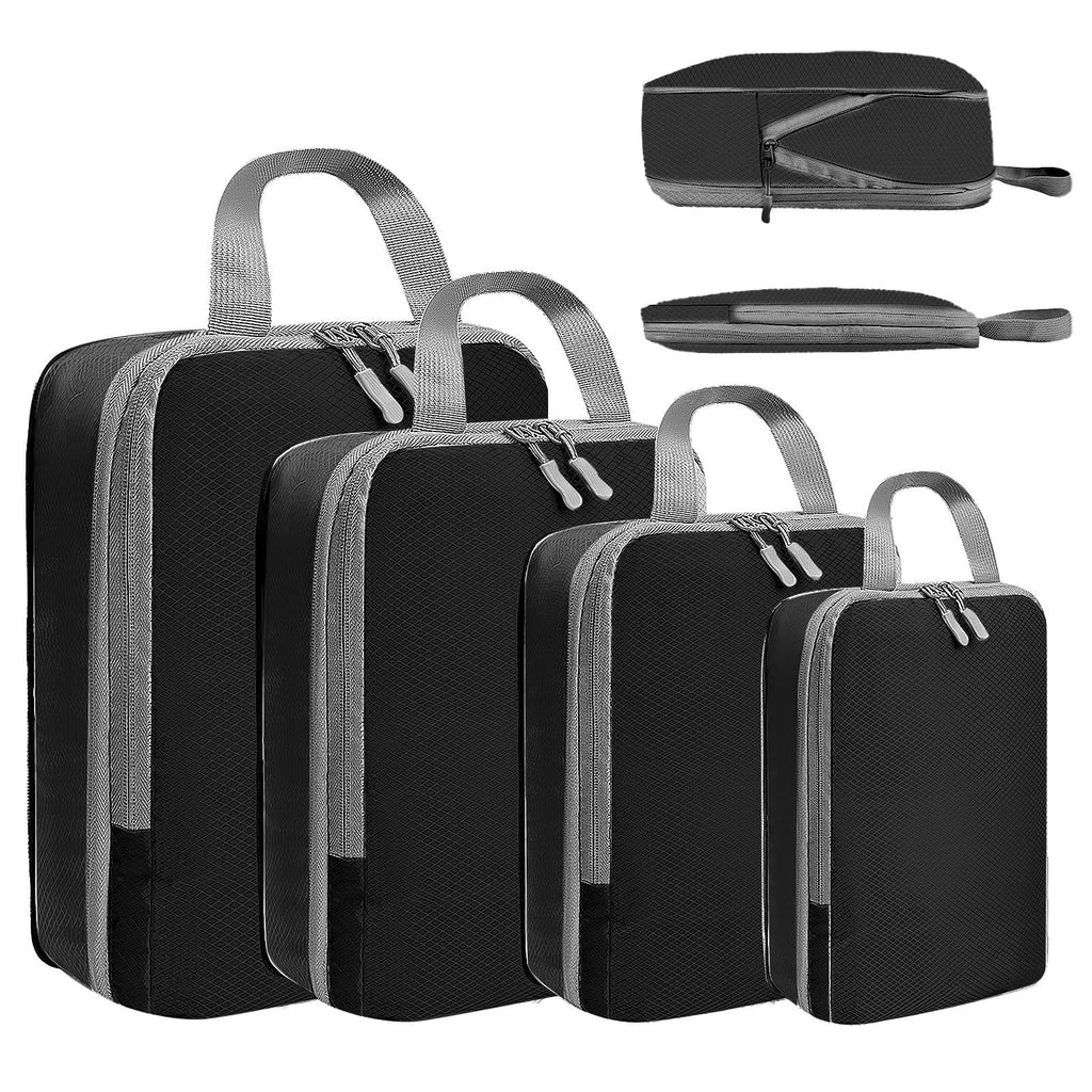 LANSKLBD 6/8 Set Packing Cubes for Suitcases Travel Luggage Packing Organizers,Travel Accessories Essentials Luggage Organizer with Shoe/Tioletry/Laundry Bag (Beige, 6 set)