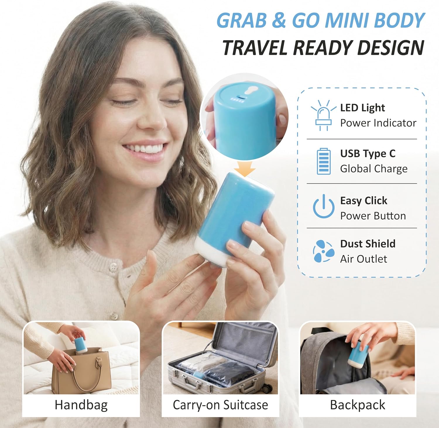 Travel Vacuum Storage Bags with Rechargeable Cordless USB Pump, 12 Combo | Space Saver Bags for Luggage, Suitcase, Carry-On, for Clothes, Blankets, Bedding & Seasonal Storage