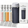 4 in 1 Travel Dispenser Bottle,4 Pack 30ML Travel Bottles for Toiletries, Leak Proof Travel Size Containers (Black, OneSize)