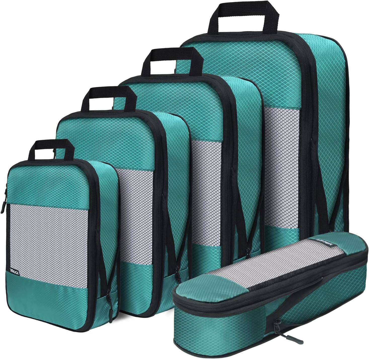 Compression Packing Cubes for Suitcases,5 Set Travel Essentials, Lightweight Luggage Organizer Bags, Travel Cubes for Carry on