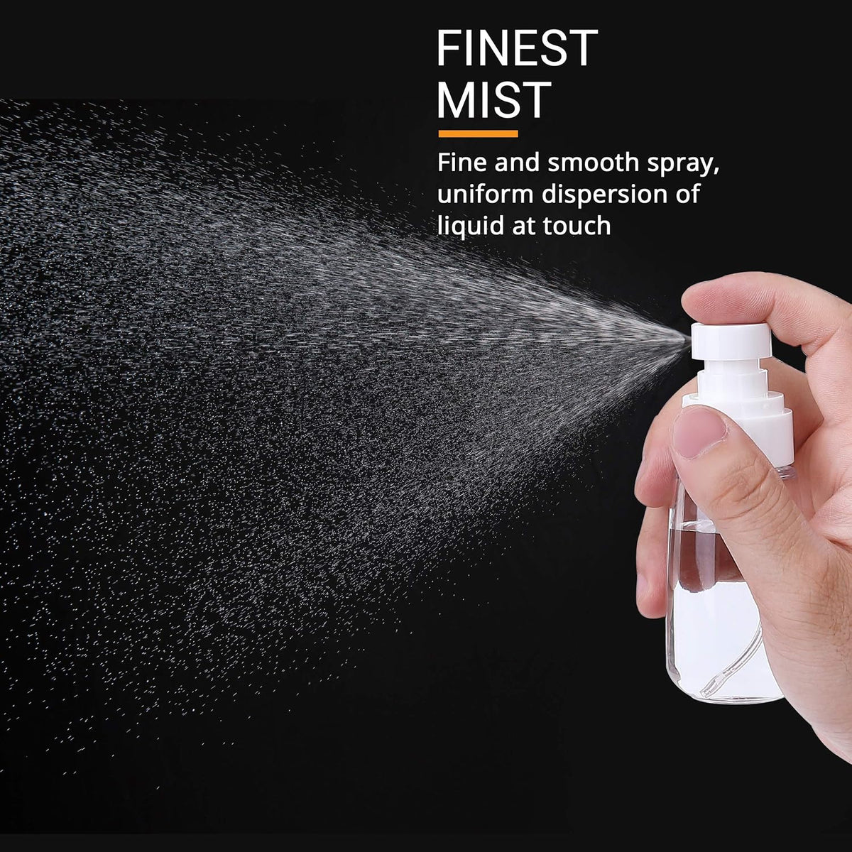 RELANOR Pack 2 Small Spray Bottle Travel Size 2oz/60ml | Fine Mist Mini Empty Spray Bottles - Leak Proof - for Toners, Face & Hair Mist